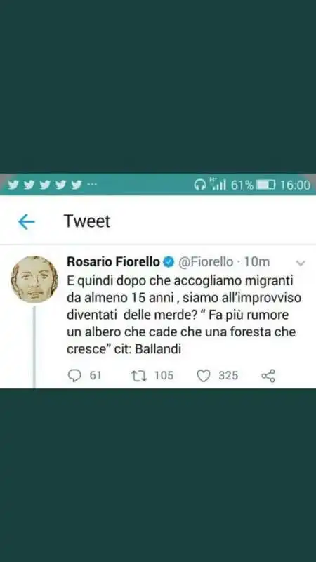 il tweet cancellato di fiorello