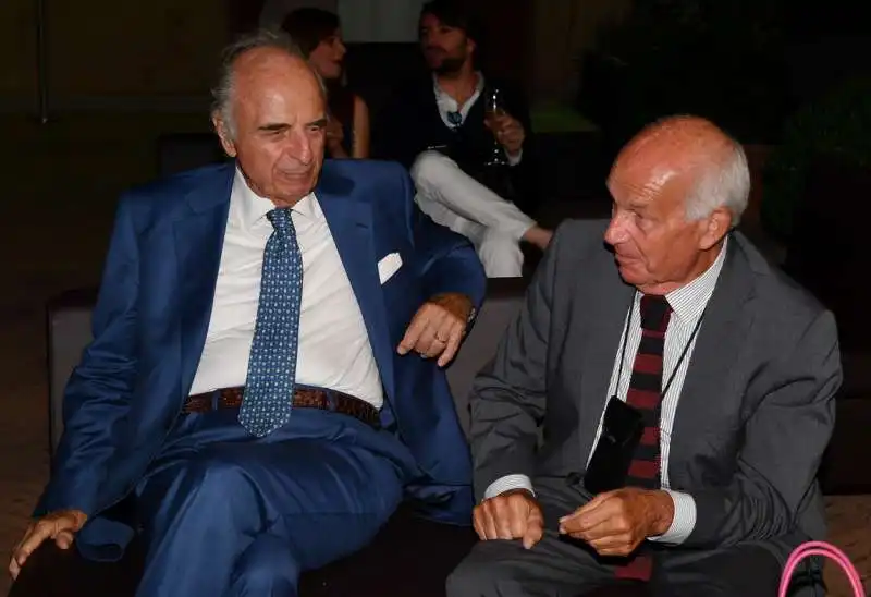 mario pescante  fausto bertinotti alla cena di compleanno per  edoardo vianello