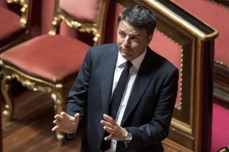 matteo renzi in senato  1