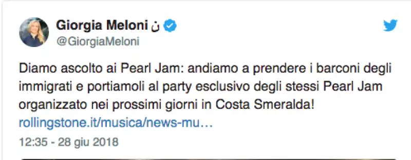 meloni tweet