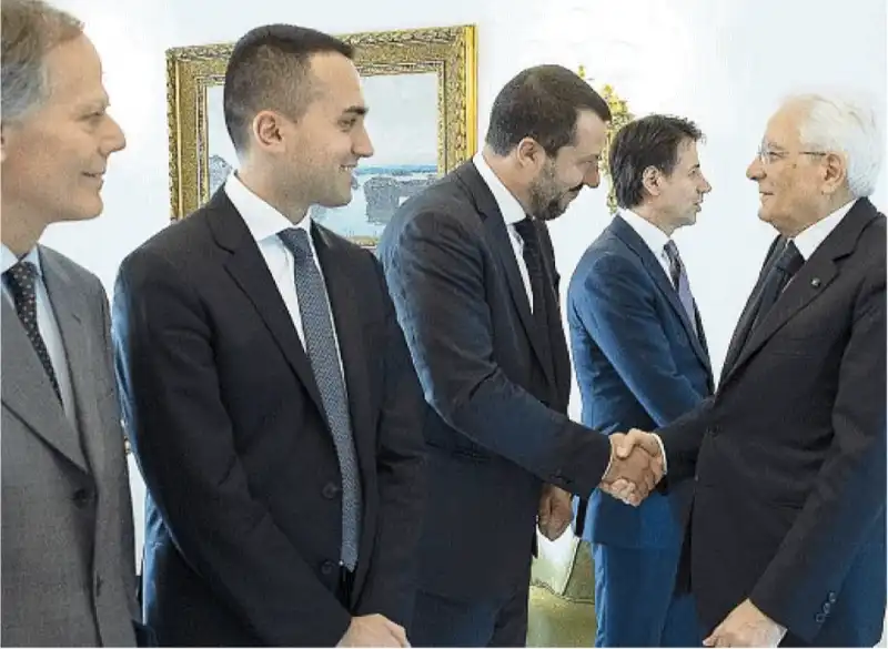 MOAVERO DI MAIO SALVINI CONTE MATTARELLA