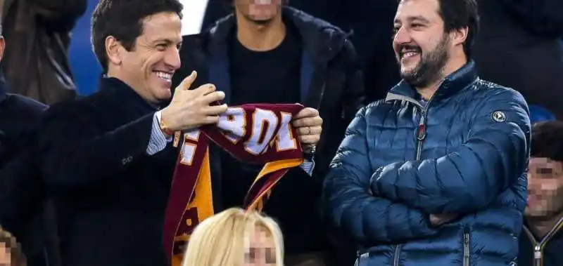 parnasi e salvini allo stadio