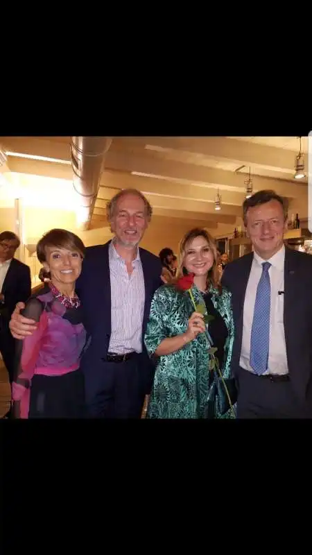 patrizia sandretto, arturo artom,serena bortone e roberto battiston