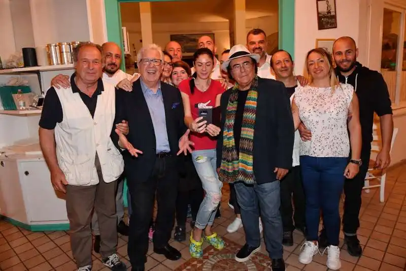 peppino di capri e albano con lo staff di glauco