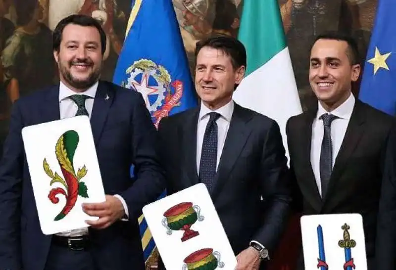 SALVINI DI MAIO CONTE