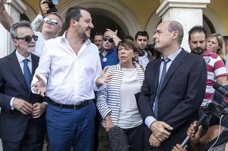 SALVINI E ZINGARETTI NELLA VILLA SEQUESTRATA AI CASAMONICA 4