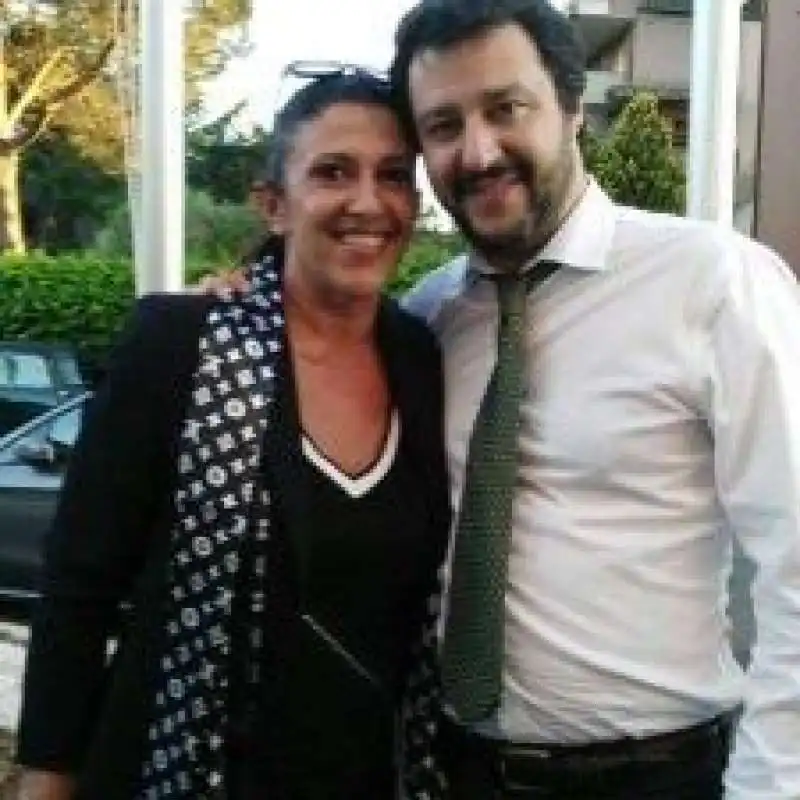 SIMONA AMADIO E MATTEO SALVINI     