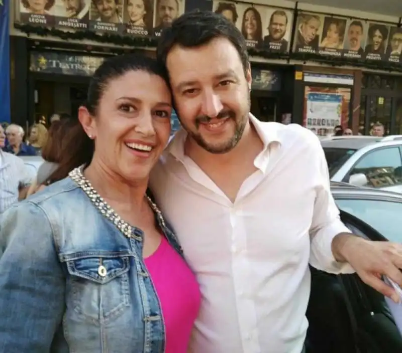 SIMONA AMADIO E MATTEO SALVINI     