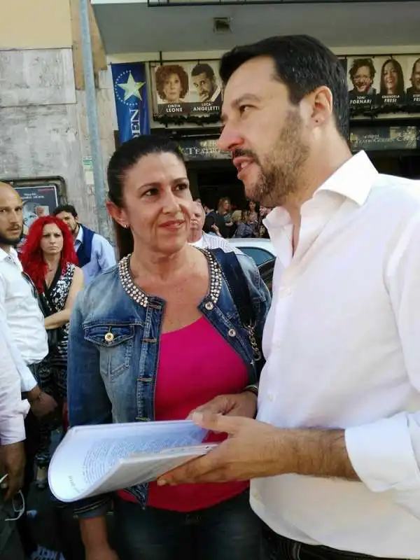 SIMONA AMADIO E MATTEO SALVINI      