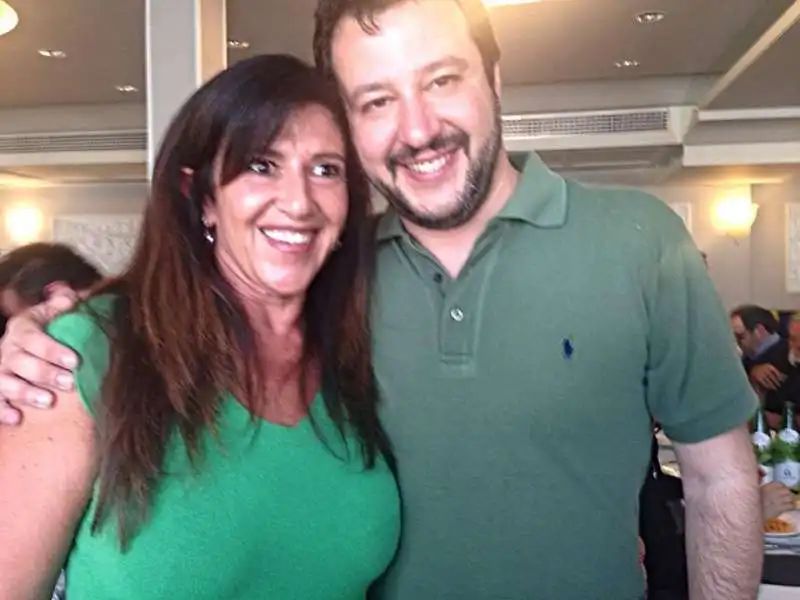 SIMONA AMADIO E MATTEO SALVINI       