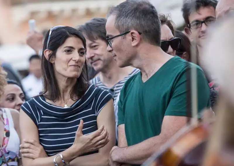 VIRGINIA RAGGI E IL MARITO ANDREA SEVERINI