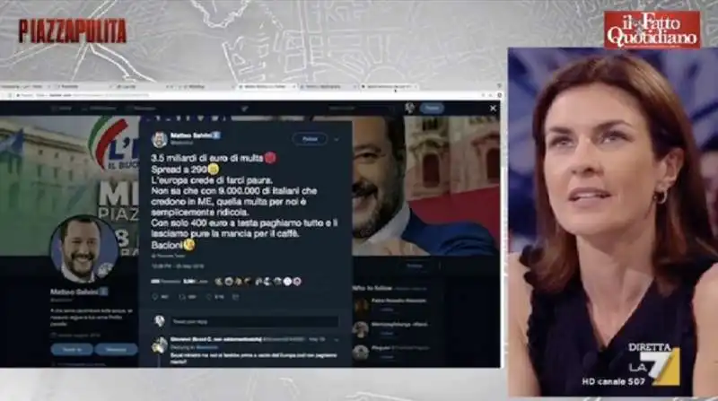 alessandra moretti e il profilo twitter fake di matteo salvini