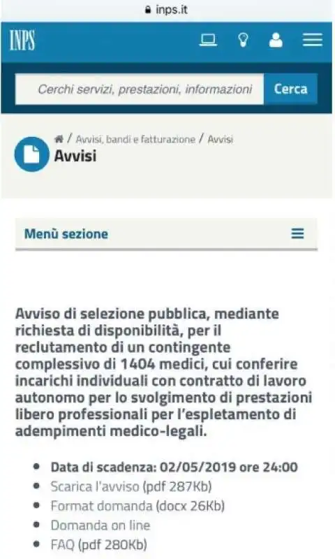 avvisi inps con la scadenza originale