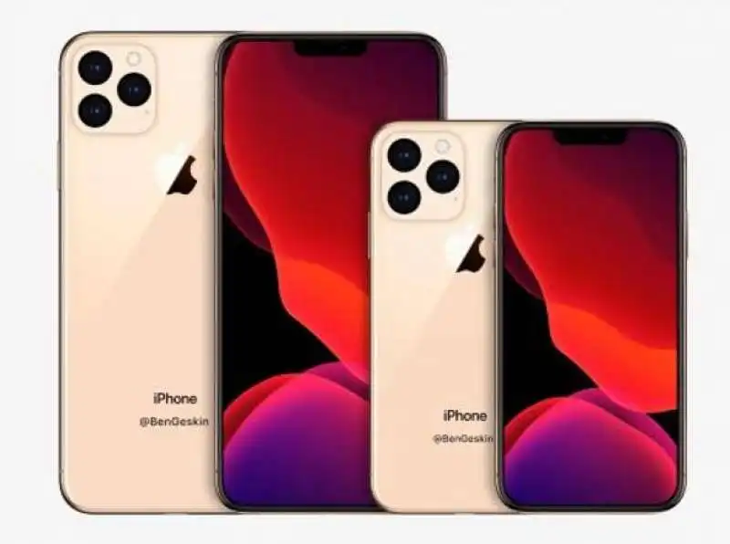 il concept degli iphone in uscita nel 2020