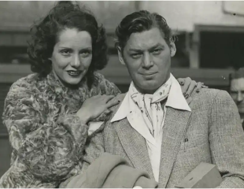 johnny weissmuller con sua moglie lupe velez