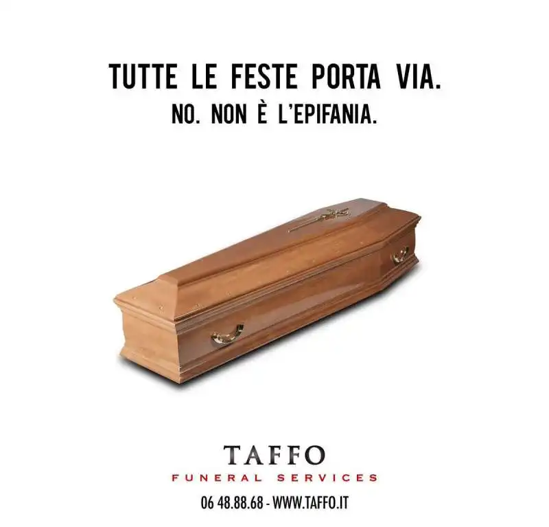 le campagne social delle pompe funebri taffo 7