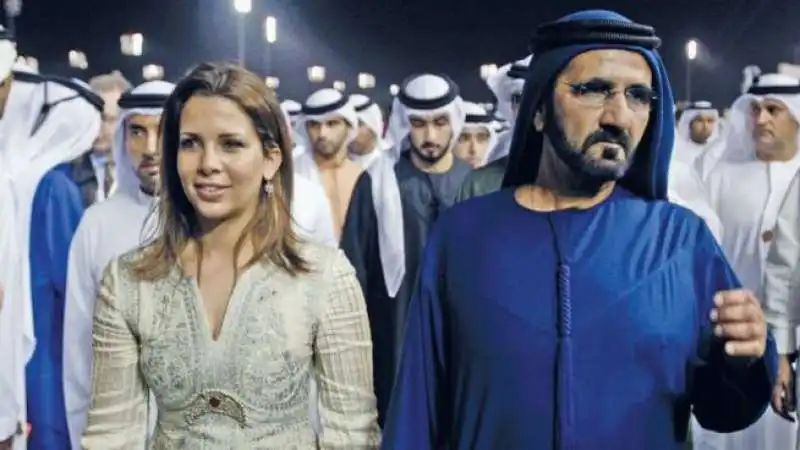 PRINCIPESSA HAYA CON MOHAMMED BIN RASHID AL MAKTOUM