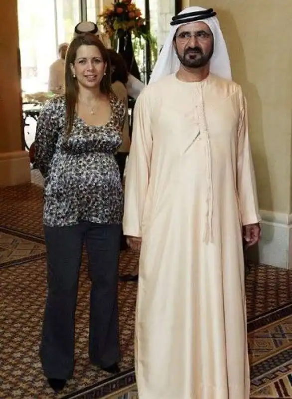 PRINCIPESSA HAYA CON MOHAMMED BIN RASHID AL MAKTOUM  