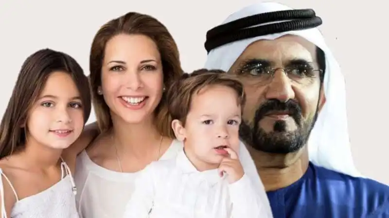 PRINCIPESSA HAYA CON MOHAMMED BIN RASHID AL MAKTOUM 