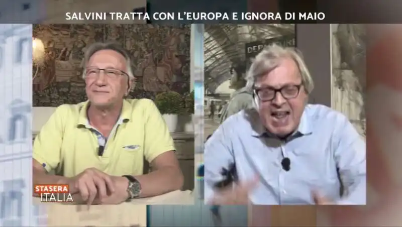 sgarbi vs boldrin a stasera italia 1