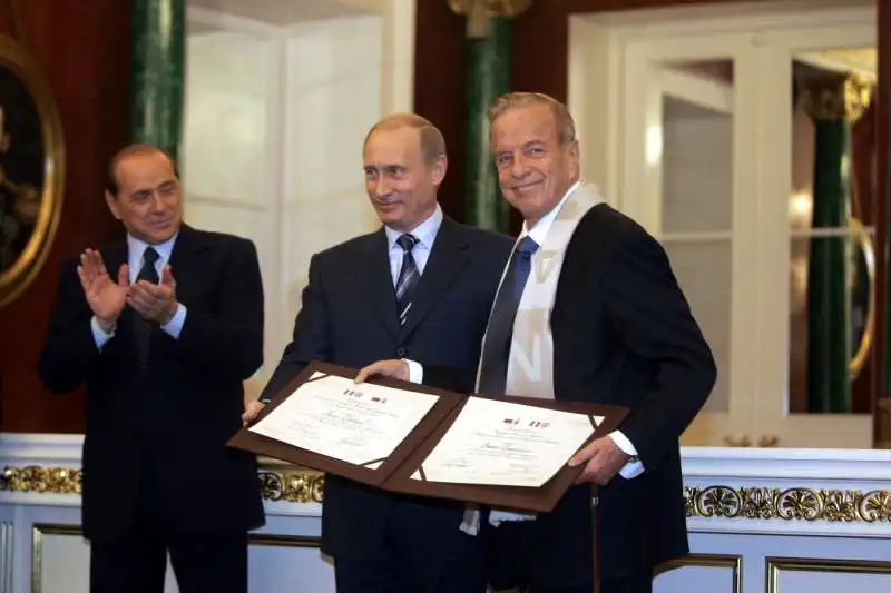 SILVIO BERLUSCONI VLADIMIR PUTIN FRANCO ZEFFIRELLI