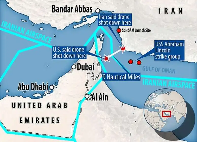 tensioni sullo stretto di hormuz tra iran e usa