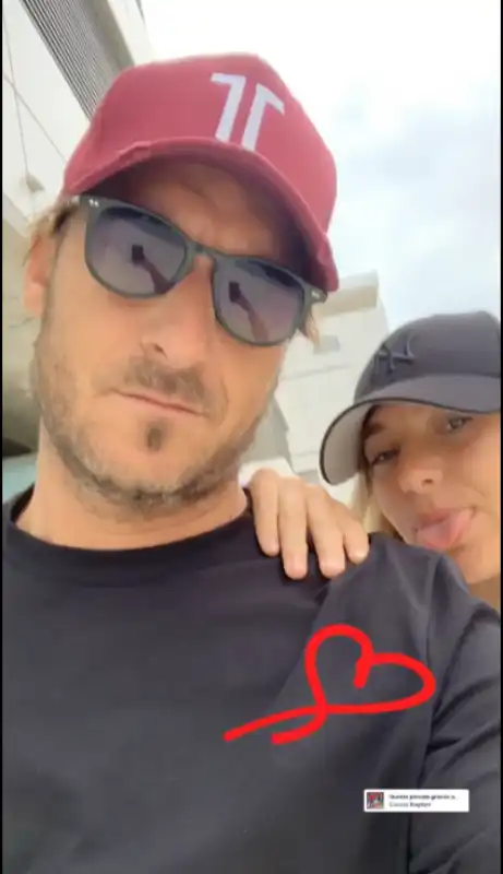 totti e la figlia