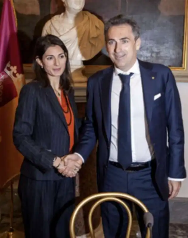 virginia raggi fabio serini