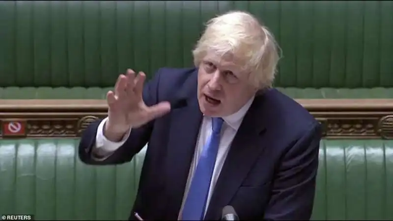 boris johnson in parlamento