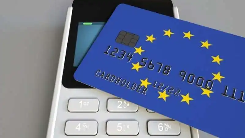 carta di credito con bandiera ue