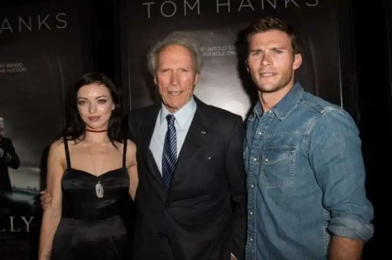 clint eastwood con i figli francesca e scott