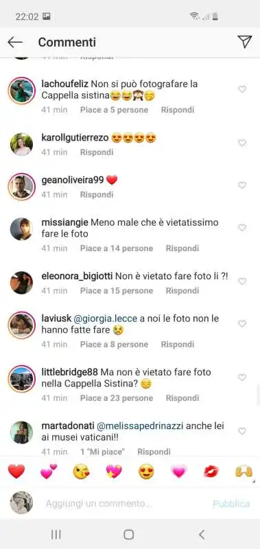 commenti alla visita di chiara ferragni e fedez alla cappella sistina 17