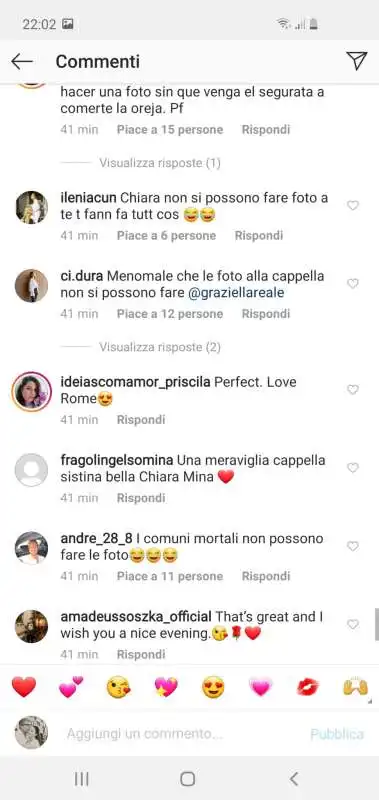 commenti alla visita di chiara ferragni e fedez alla cappella sistina 20