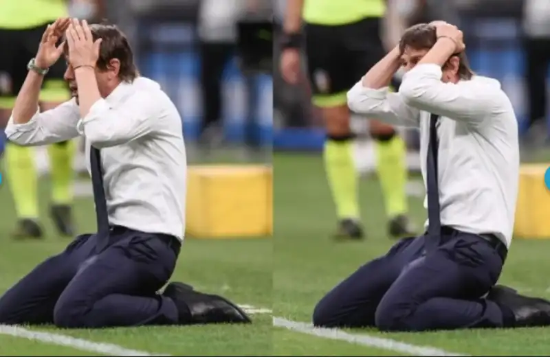 conte con le mani nei capelli