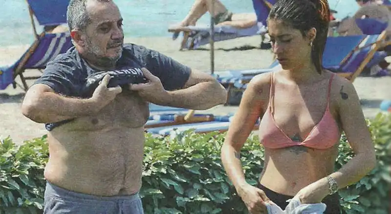 FRANCO DI MARE E LA FIDANZATA GIULIA