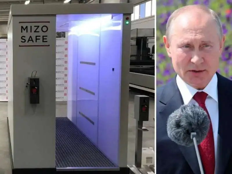 il tunnel disinfettante di vladimir putin 1