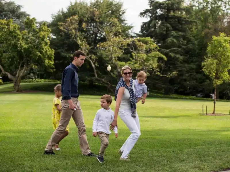 ivanka trump, jared kushner e i figli