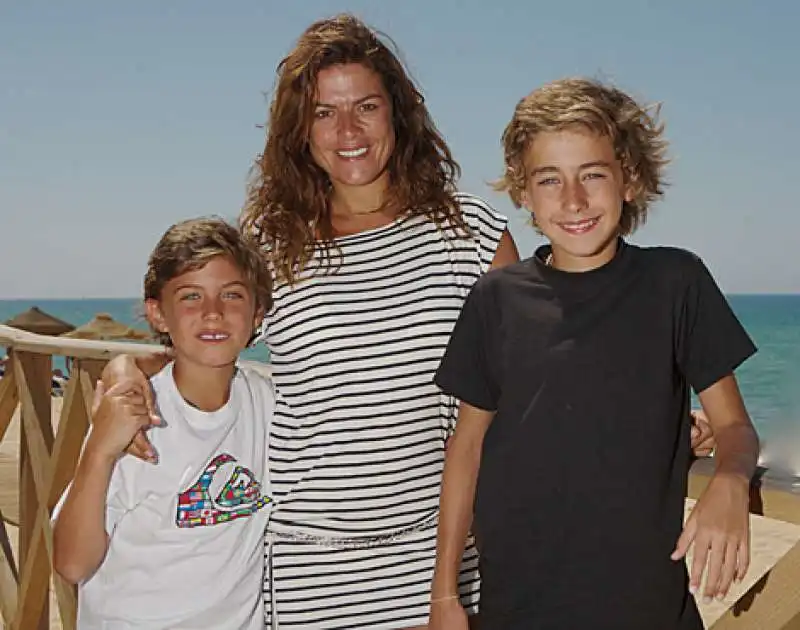 joana lemos con i figli