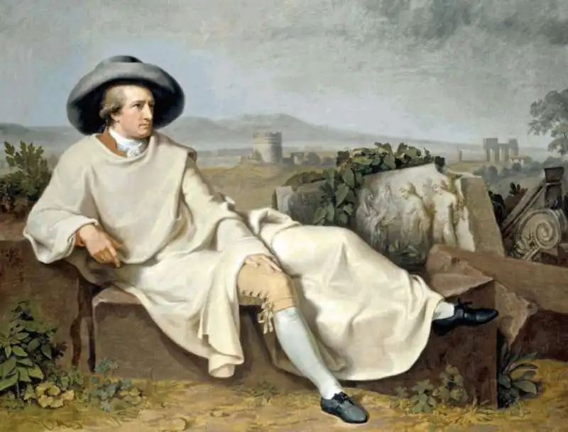 johann wolfgang von goethe nella campagna romana  – j.h.w. tischbein