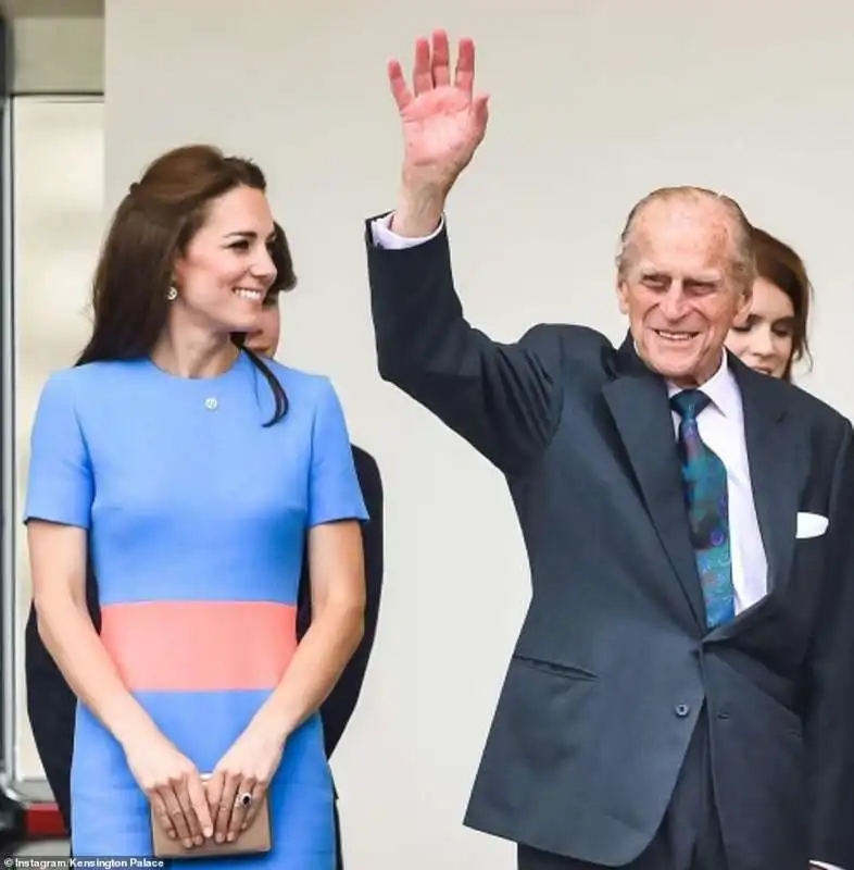 kate middleton e il principe filippo