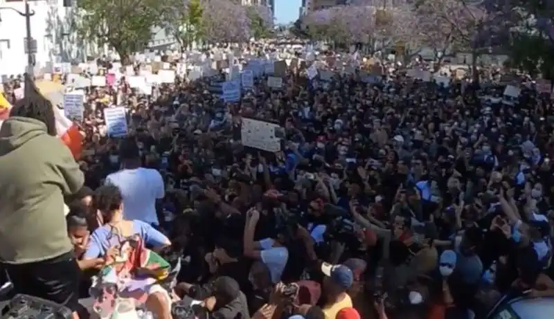 le proteste di los angeles per george floyd 3