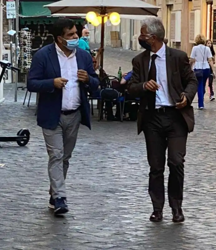 luca palamara a passeggio con cosimo ferri