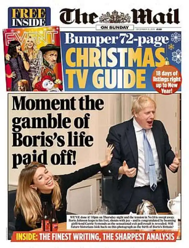 mail on sunday vittoria boris johnson