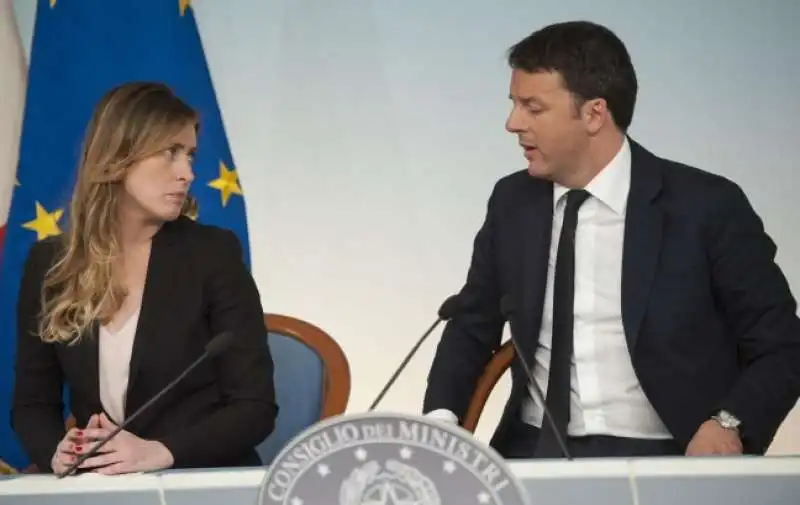 maria elena boschi matteo renzi 