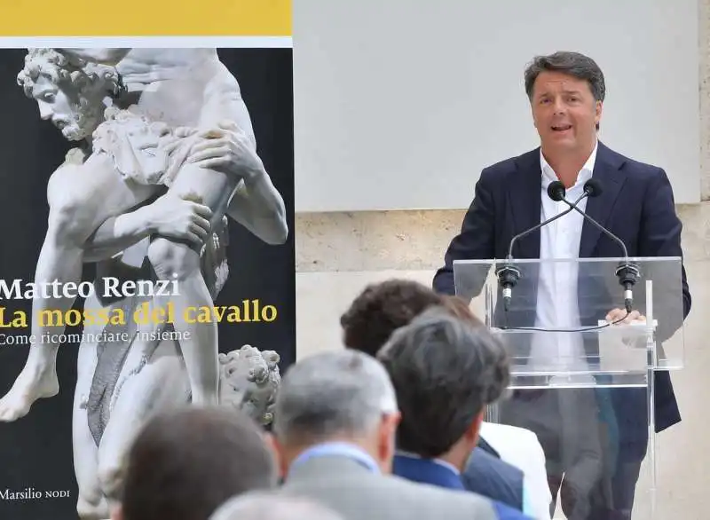 matteo renzi alla presentazione del  suo libro alla galleria borghese  foto di bacco