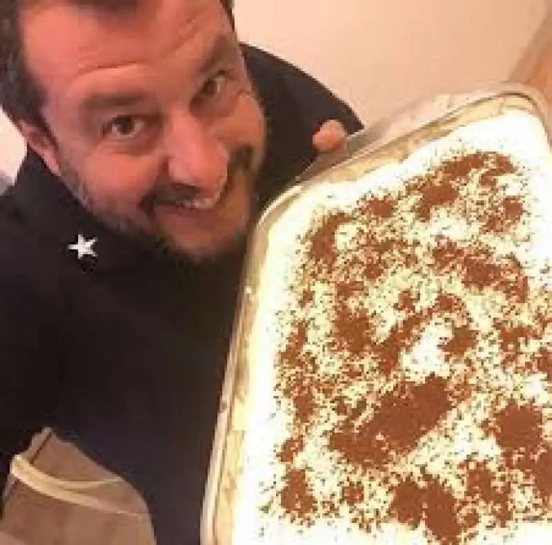 MATTEO SALVINI E IL TIRAMISU