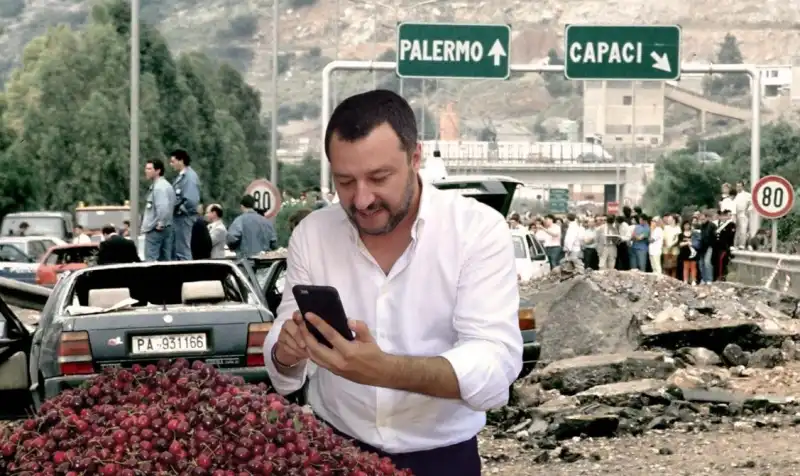 matteo salvini e le ciliegie   meme 2