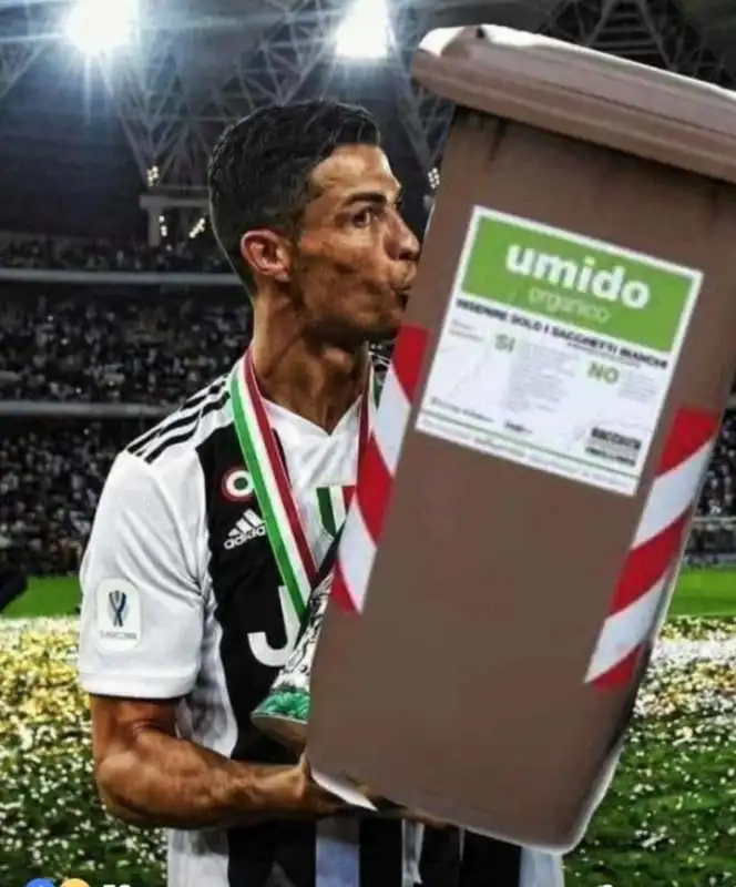 MEME SU CRISTIANO RONALDO DOPO LA FINALE DI COPPA ITALIA PERSA DALLA JUVENTUS CONTRO IL NAPOLI