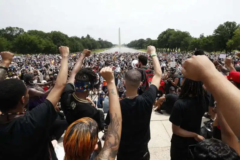 proteste a washington lincoln memorial