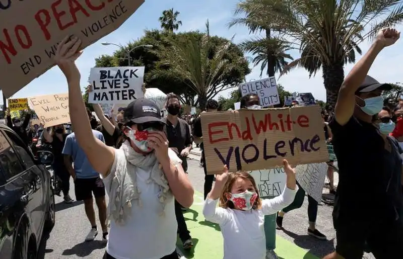 proteste in california per omicidio di george floyd 1